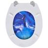 Toilet Seats with Lids 2 pcs MDF Dolphin | Hipomarket