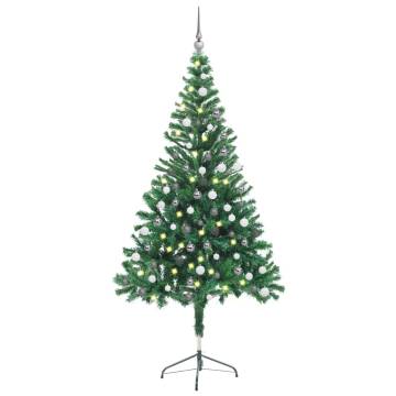 Artificial Pre-lit Christmas Tree with Ball Set - 150cm