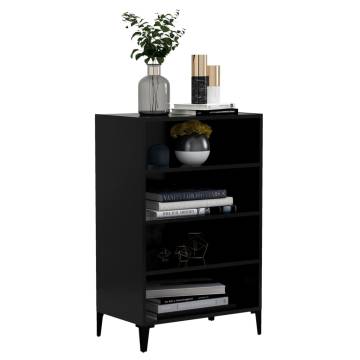 Stylish Black Sideboard - Engineered Wood | HipoMarket UK