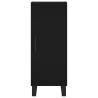 Stylish Highboard Black 34.5x34x180 cm - Durable Engineered Wood