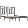 Grey Solid Wood Pine Bed Frame 120x200 cm | Modern Bedroom Style