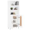 Stylish Highboard White 69.5x34x180 cm | Durable Storage