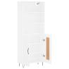 Stylish Highboard White 69.5x34x180 cm | Durable Storage