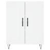 Stylish Highboard White 69.5x34x180 cm | Durable Storage