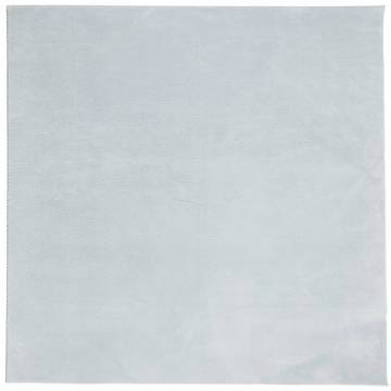 HUARTE Short Pile Soft Washable Blue Rug 200x200 cm