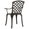 5 Piece Bistro Set - Durable Cast Aluminium Bronze