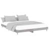 Grey Sonoma Bed Frame 140x200 cm | Durable Engineered Wood