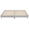 Grey Sonoma Bed Frame 140x200 cm | Durable Engineered Wood