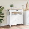 MONZA Kitchen Trolley - Solid Pine Wood - 84x40x90 cm