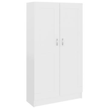 Stylish White Book Cabinet - 82.5x30.5x150 cm | HipoMarket