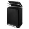 EKO E-Cube 50 L Matte Black Pedal Bin | Stylish & Functional