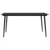 Stylish Black Garden Dining Table - 190x90 cm | HipoMarket