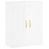 Stylish Highboard High Gloss White | 69.5x34x180 cm - Hipomarket