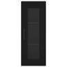 Stylish Highboard in Black - 34.5x34x180 cm | HipoMarket