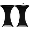 Black Stretch Standing Table Cover Ø70cm - 2 pcs | Hipomarket