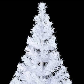 Pre-lit 180cm White Christmas Tree with Gold Ball Set | HipoMarket