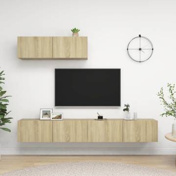 TV Cabinets 3 pcs Sonoma Oak - Stylish & Functional Storage