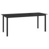 Garden Table Black 190x90x74 cm Aluminium and Glass Colour black Size 190 x 90 x 74 cm Quantity in Package 1 