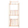 3-Tier Solid Pinewood Storage Racks - Durable & Stylish