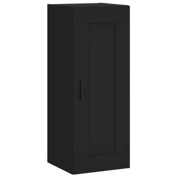 Elegant Highboard Black 34.5x34x180 cm | Hipomarket UK