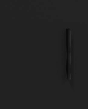 Elegant Highboard Black 34.5x34x180 cm | Hipomarket UK