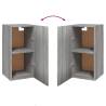 Stylish Grey Sonoma TV Cabinets - 2 pcs | Hipo Market