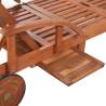 Sun Lounger Solid Acacia Wood - Stylish & Durable Outdoor Seating