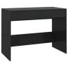 Black Desk 101x50 cm - Sturdy Engineered Wood Table