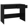 Black Desk 101x50 cm - Sturdy Engineered Wood Table