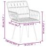 5 Piece Garden Dining Set - Stylish Poly Rattan for Outdoor Spaces