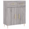 Stylish Highboard Grey Sonoma | 69.5x34x180 cm | Hipomarket