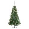 Artificial Pre-lit Christmas Tree with Ball Set 180 cm Green Colour rose Size 180 x 90 cm Quantity in Package 1 Number of Branch Tips 