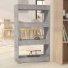 Book Cabinet/Room Divider Concrete Grey 60x30x103 cm Engineered Wood Colour concrete grey Quantity in Package 1 