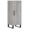 Stylish Highboard Grey Sonoma - 34.5x34x180 cm Engineered Wood