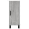 Stylish Highboard Grey Sonoma - 34.5x34x180 cm Engineered Wood