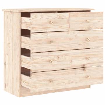 Chest of Drawers ALTA - Solid Pine Wood | Hipo Market