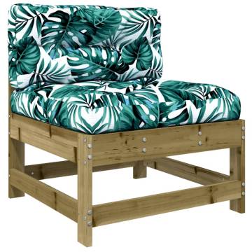 3 Piece Garden Lounge Set with Cushions - Pine Wood Comfort