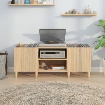 Sonoma Oak Record Cabinet - 121x38x48 cm | Hipomarket UK