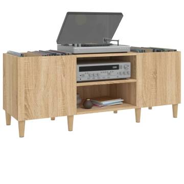 Sonoma Oak Record Cabinet - 121x38x48 cm | Hipomarket UK