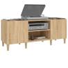 Sonoma Oak Record Cabinet - 121x38x48 cm | Hipomarket UK