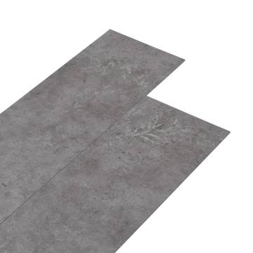 Concrete Grey PVC Flooring Planks - Self-Adhesive 5.02 m²