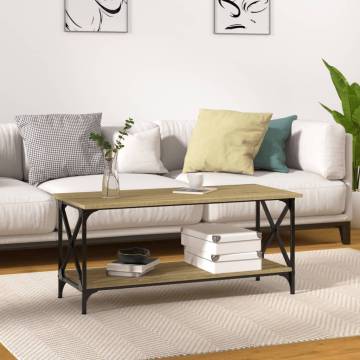 Elegant Black Coffee Table - 100x45x45 cm | HipoMarket