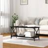 Elegant Black Coffee Table - 100x45x45 cm | HipoMarket