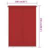 Outdoor Roller Blind 160x230 cm Red | UV Protection & Privacy