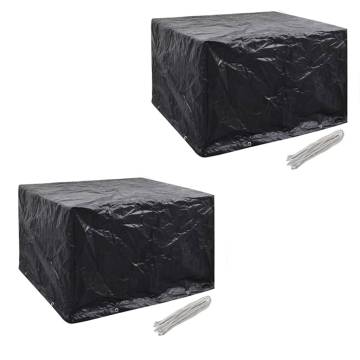 Garden Furniture Covers - 2pcs for 4 Person Poly Rattan