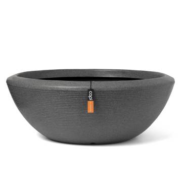 Capi Plant Bowl Arc Granite Low 61x25 cm Anthracite