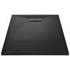 Shower Base Tray SMC Black 120x70 cm - Durable & Stylish