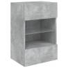 Stylish LED TV Wall Cabinets - 2 pcs Concrete Grey - 40x30x60.5 cm