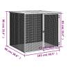 Chicken Cage with Roof - Anthracite Galvanised Steel 103x98cm