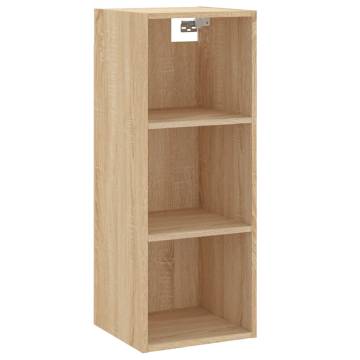 Stylish Highboard Sonoma Oak - 34.5x34x180 cm | HipoMarket